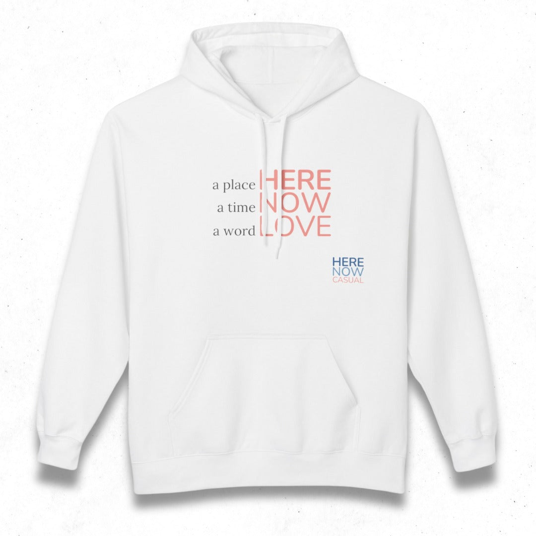 a place, a time, a word | Fleece Hoodie