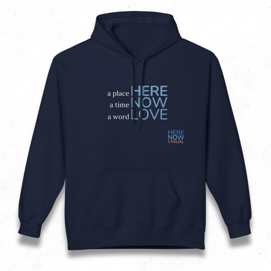 a place, a time, a word | Fleece Hoodie
