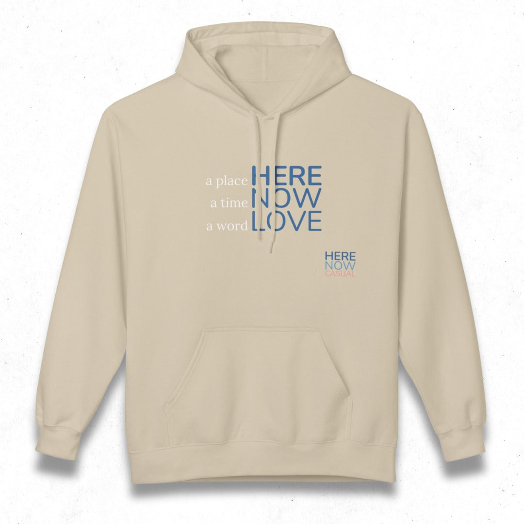 a place, a time, a word | Fleece Hoodie