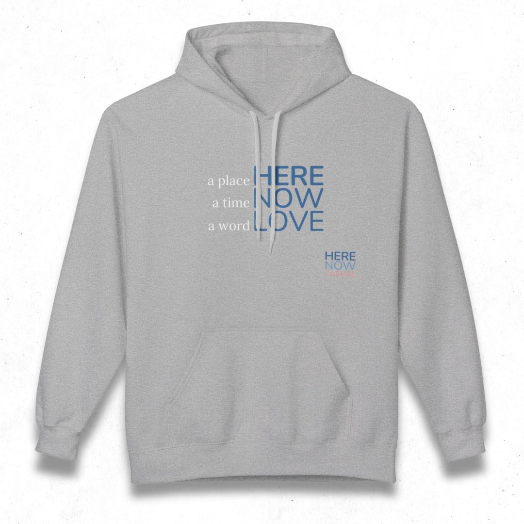 a place, a time, a word | Fleece Hoodie