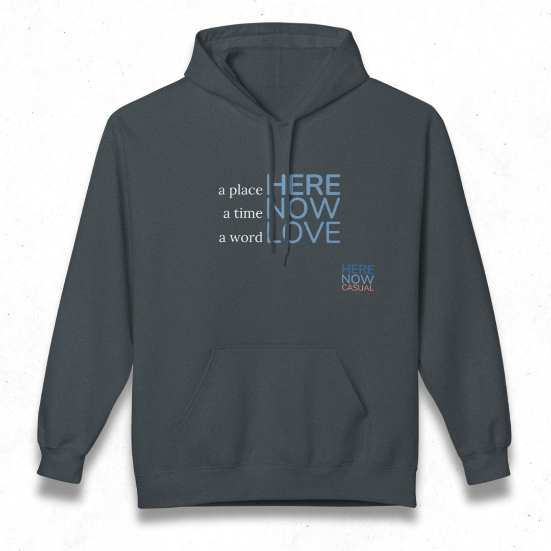 a place, a time, a word | Fleece Hoodie