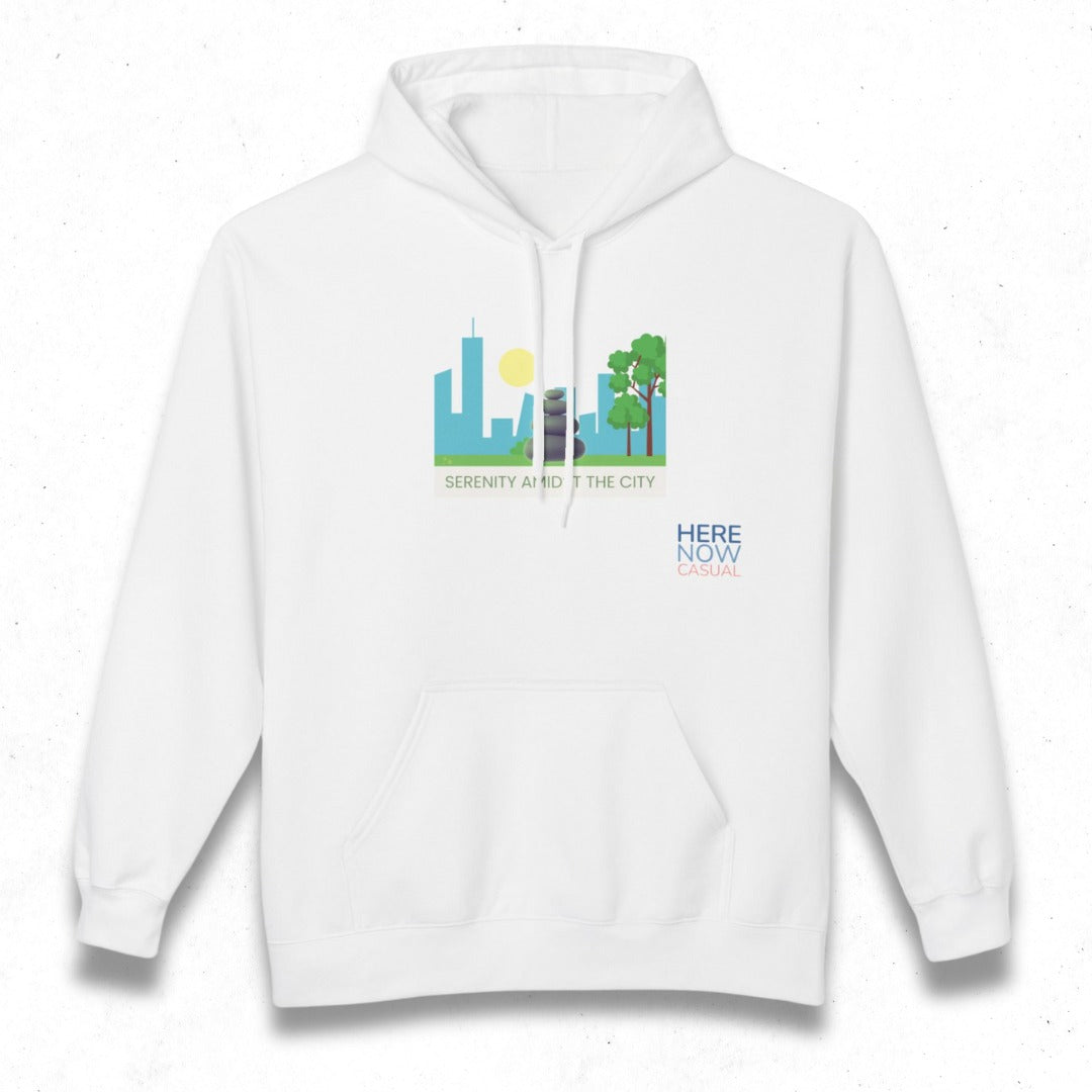 Serenity Amidst the City | Fleece Hoodie
