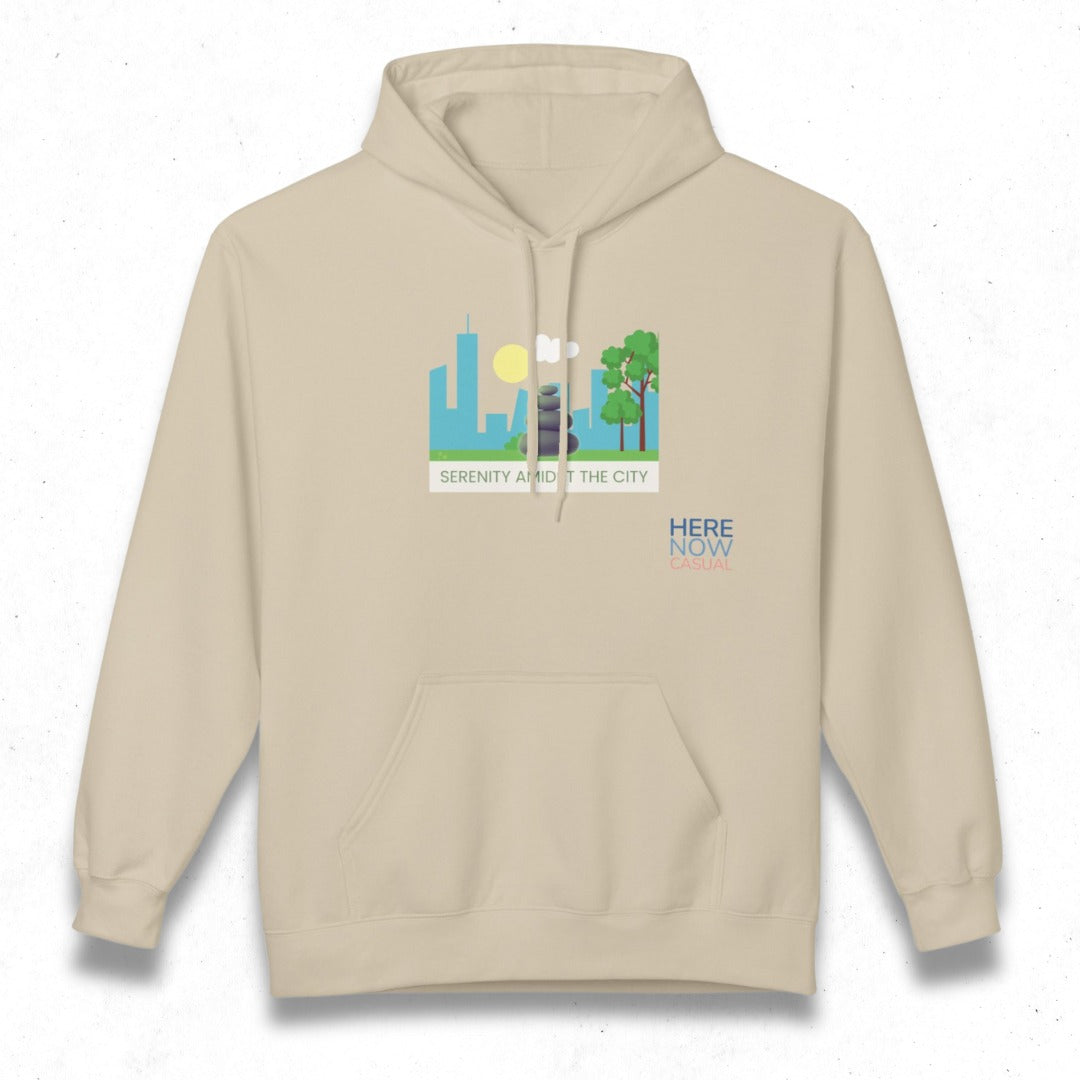 Serenity Amidst the City | Fleece Hoodie