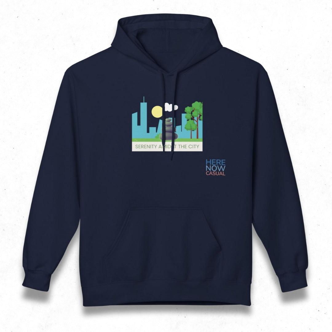 Serenity Amidst the City | Fleece Hoodie