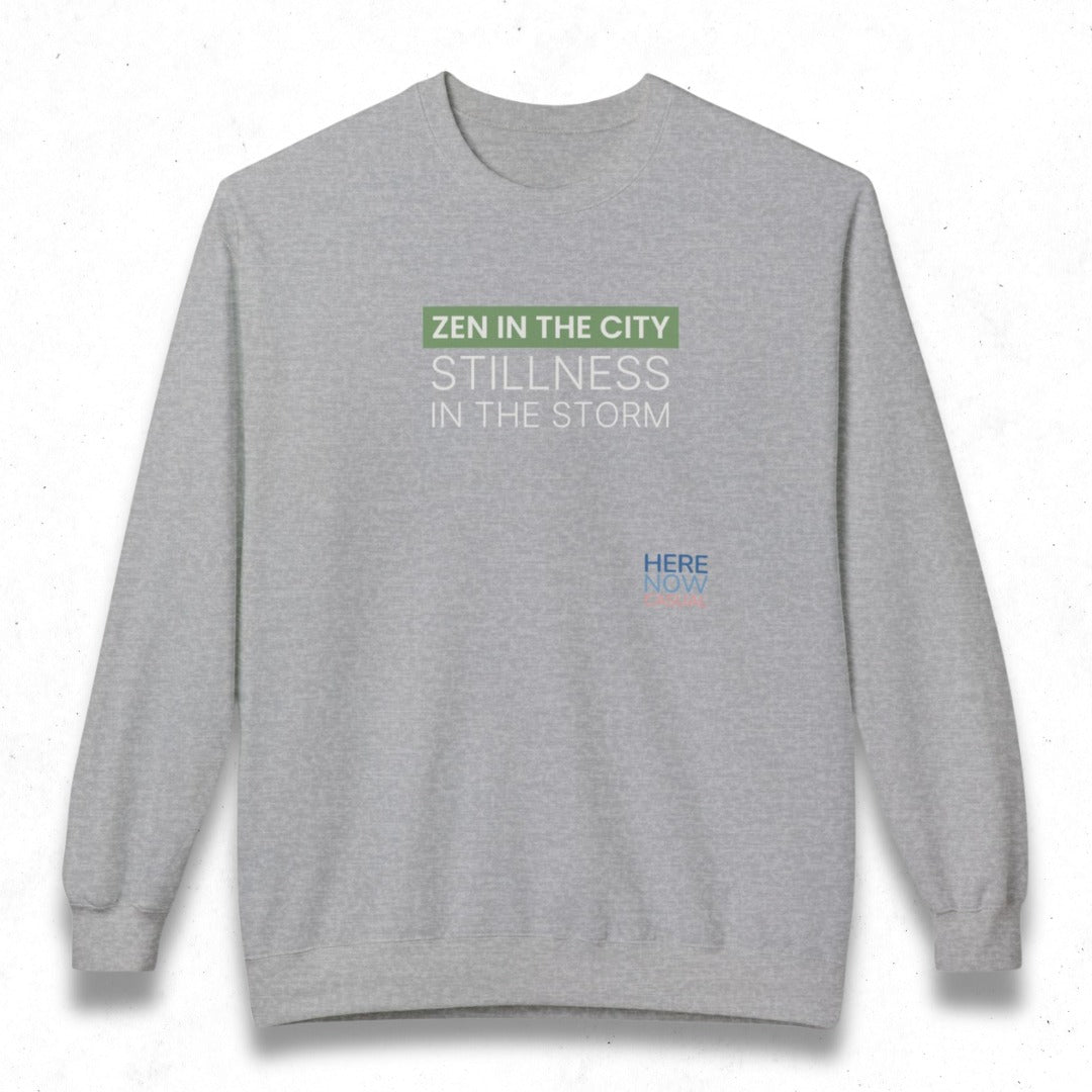 Zen in the City Stillness in the Storm | Fleece Sweatshirt