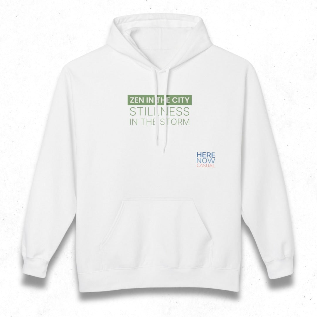 Zen in the City Stillness in the Storm | Fleece Hoodie