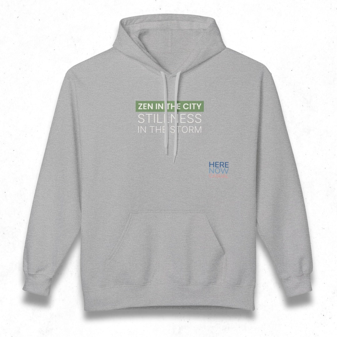 Zen in the City Stillness in the Storm | Fleece Hoodie