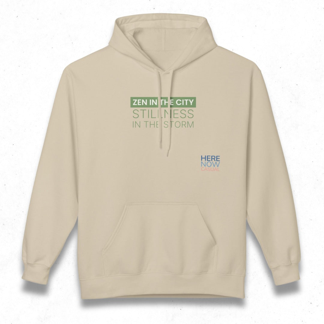 Zen in the City Stillness in the Storm | Fleece Hoodie