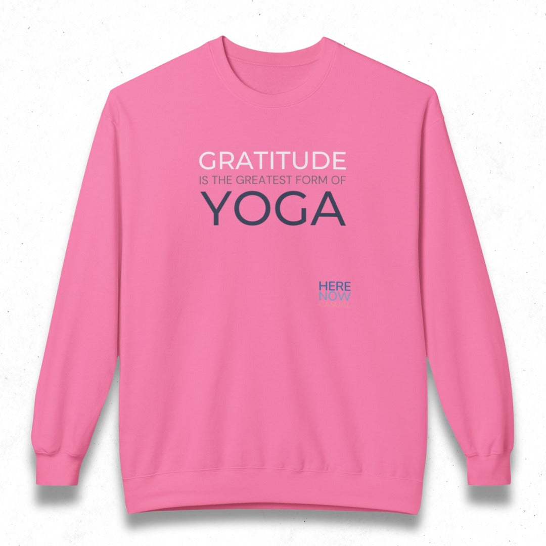 Gratitude is the Greatest Form of Yoga | Fleece Sweatshirt