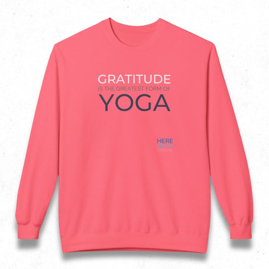 Gratitude is the Greatest Form of Yoga | Fleece Sweatshirt