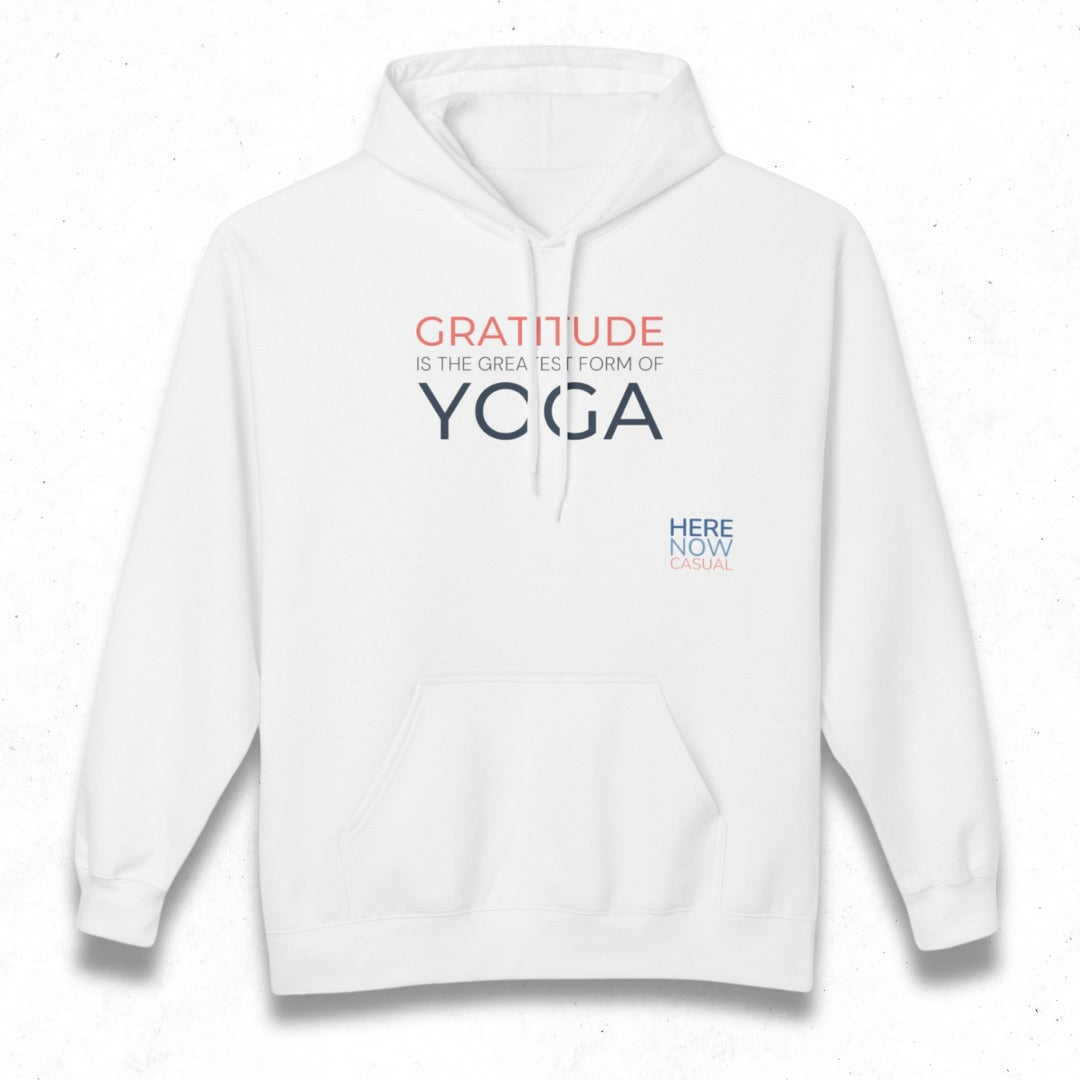 Gratitude is the Greatest Form of Yoga | Fleece Hoodie