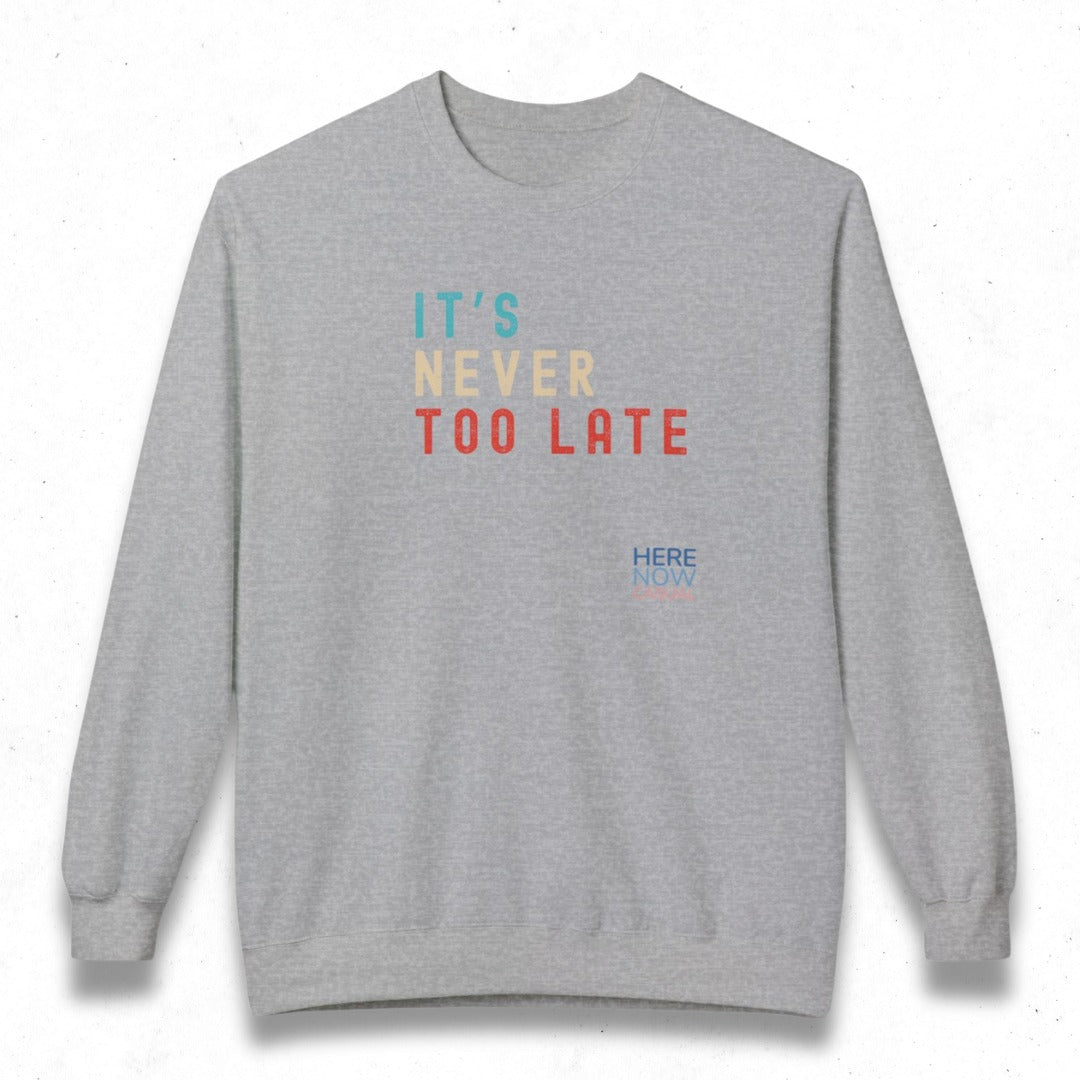 It's Never Too Late | Fleece Sweatshirt