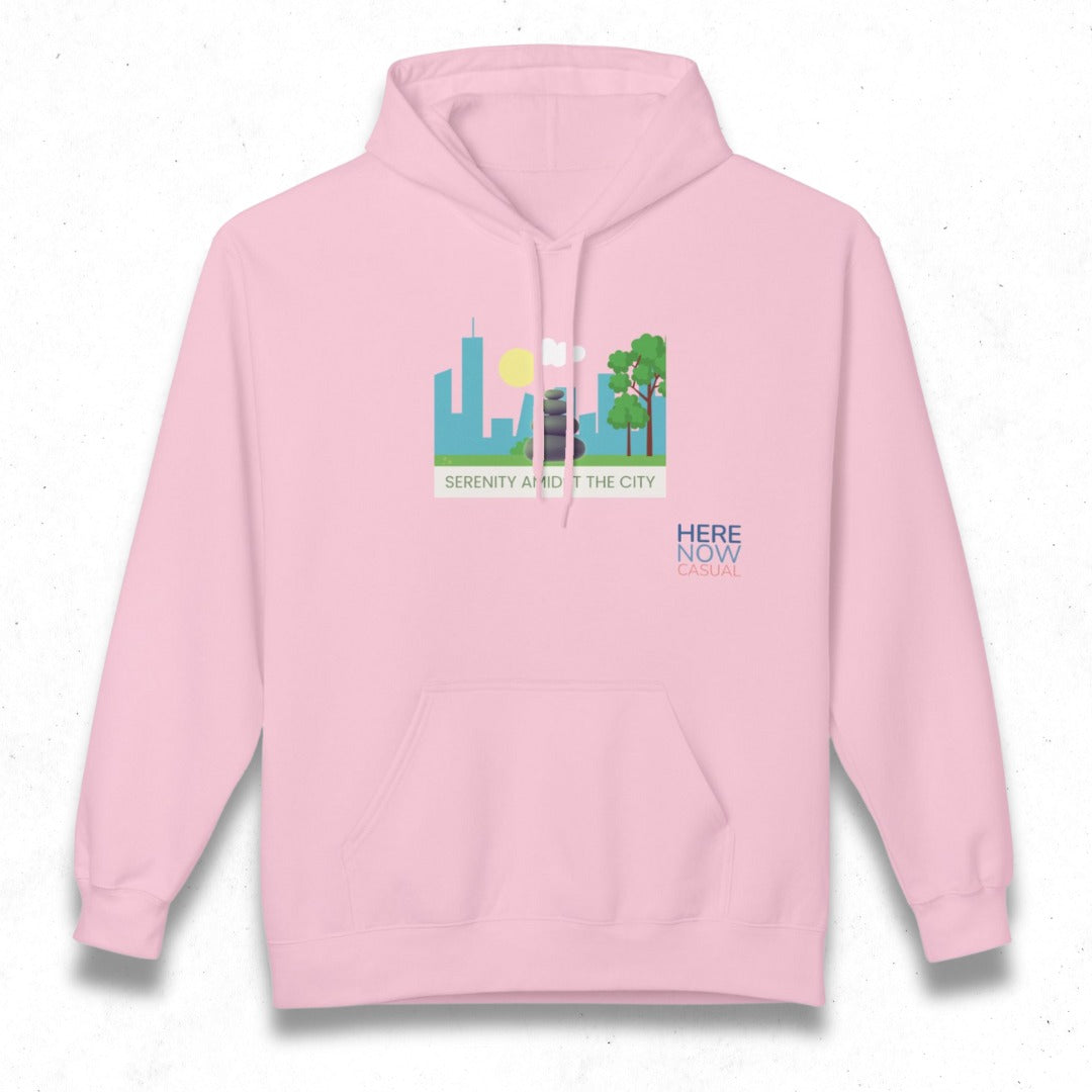 Serenity Amidst the City | Fleece Hoodie
