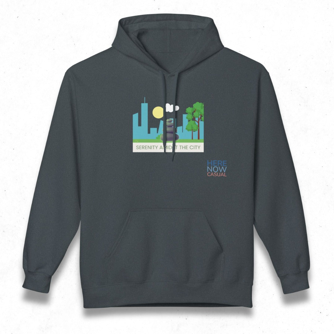 Serenity Amidst the City | Fleece Hoodie