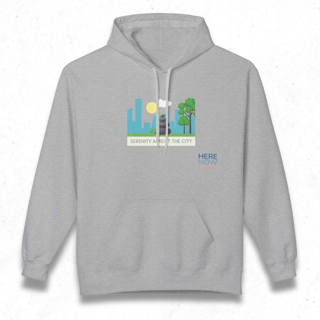 Serenity Amidst the City | Fleece Hoodie