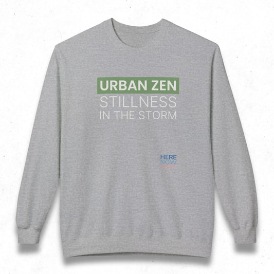 Urban Zen Stillness in the Storm | Fleece Sweatshirt