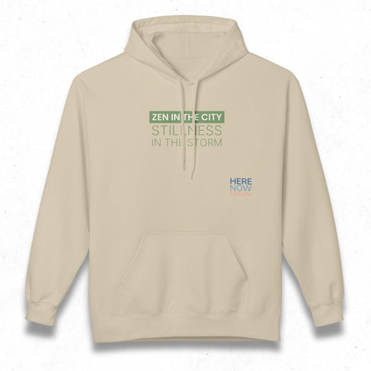 Zen in the City Stillness in the Storm | Fleece Hoodie